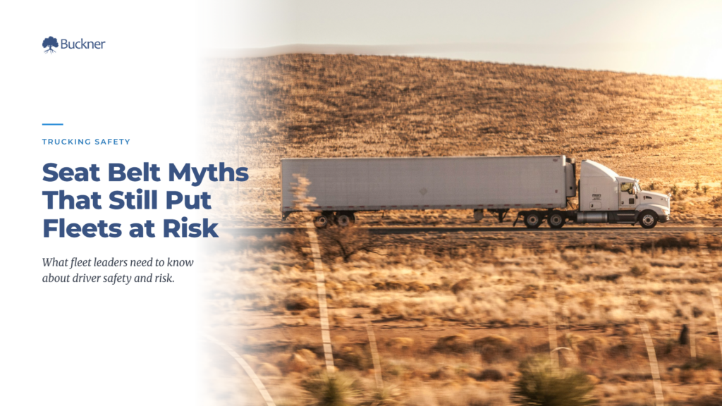 Seat Belt Myths That Still Put Fleets at Risk